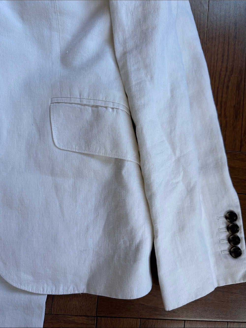 Faconnable White Linen Women’s Suit Jacket & Pants - Picture 4 of 12